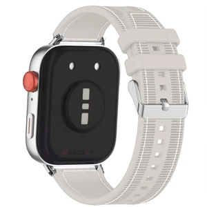 Redmi Watch 5 Active Redmi 5 Lite Uyumlu Kordon Dikiş Desenli Dokuma Silikon Kordon