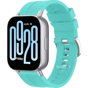 Xiaomi Redmi Watch 5 Active/Redmi 5 Lite Uyumlu Novagt Metal Tokalı Yumuşak Silikon Kordon