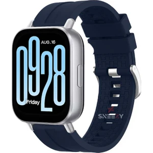 Xiaomi Redmi Watch 5 Active/Redmi 5 Lite Uyumlu Novagt Metal Tokalı Yumuşak Silikon Kordon