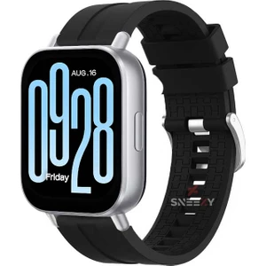 Xiaomi Redmi Watch 5 Active/Redmi 5 Lite Uyumlu Novagt Metal Tokalı Yumuşak Silikon Kordon