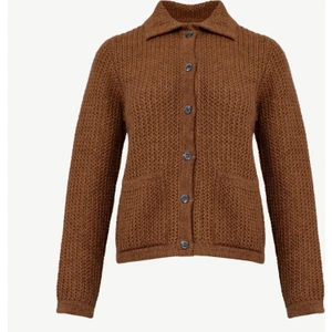 Ceket Yakalı Triko Hırka