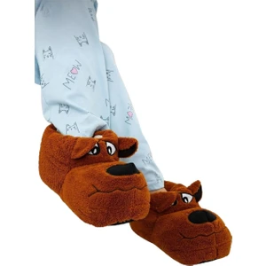 Unisex Figürlü Kaymaz ve Ses Yapmaz Taban Ev Panduf TABA