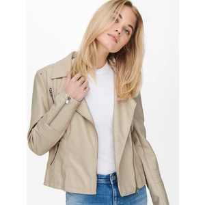 Onlgemma Faux Leather Bıker Otw Noos Kadın Deri Mont ve Ceket 15153079 Silver Lining