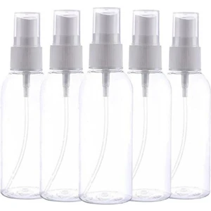 Sprey Başlıklı 100 ml Boş Pet Şişe 5 Adet Sağlam Sert Plastik