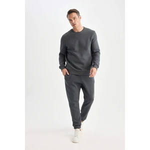 Relax Fit Kalın Jogger Eşofman Altı Beli Bağcıklı Cepli Basic Düz Lastikli Paça U7438AZ24AU