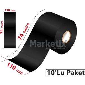 110X74 Metre Wax Ribon 10'lu Paket