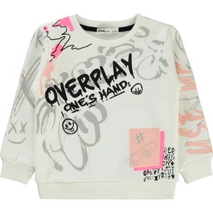 Civil Girls Kız Çocuk Sweatshirt 2-5 Yaş Ekru