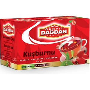 Günvit Dağdan Kuşburnu Kutu Natürel Sallama Poşet Çay 20'li