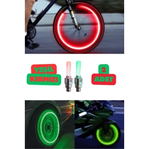 2 Farklı Renk Hareket Sensörlü Tekerlek Sibop Işık Araba Motorsiklet Bisiklet Aydınlatıcı LED Lamba