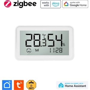 Zigbee Sıcaklık ve Nem Sensörü (  Tuya, Smart Life  Home Assistant Uyumlu )