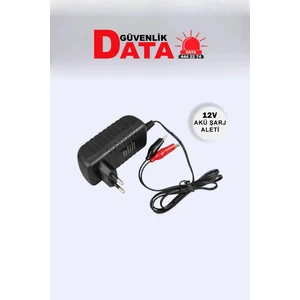 Data Güvenlik 12V Akü Şarj Cihazı Şarz Aleti Akülü Araba Araç Için 12V Adaptör