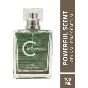 Cle D'amour Erkek Parfüm 100 ml - Powerful Scent (AROMATİK/ODUNSU) Men - Vegan