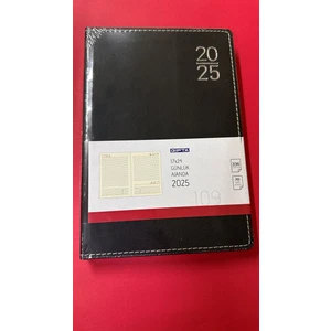 Ajanda Ajanda 2025 Gıpta 17X24 Günlük Ajanda Siyah