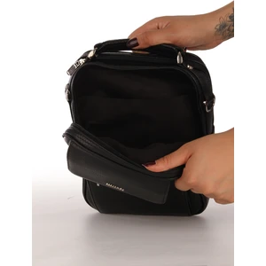 4588 Deri Erkek El Çantası Çapraz Çanta Siyah