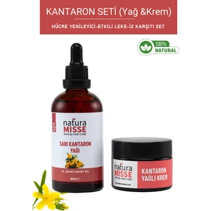 Kantaron Bakım Seti Doğal Merhem 50 Ml- Sarı Kantaron Yağı 100 ml