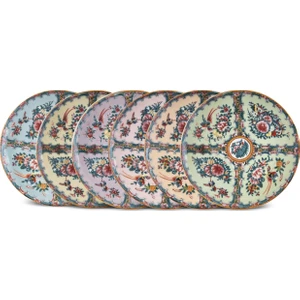 Harmonia 6 Parça Porselen Pasta Tabağı