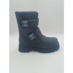 Bgk Ayakkabı ve Çanta Kadın Bej Cırtlı Kışlık Kalın Tabanlı ve Kalın Topuklu Kar Botu