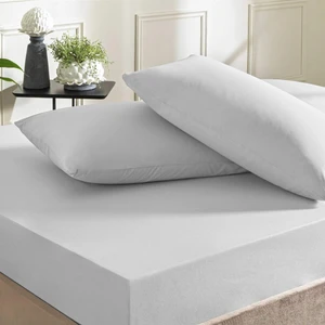 Ranforce Pamuklu Lastikli 120 x 200 cm Çarşaf Seti Gri