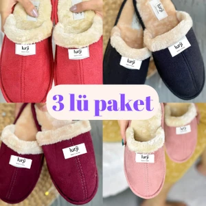 Unisex Önü Kapalı Terlik Kışlık Hafif Terlik Misafir Çeyiz Damat Terliği Ses Yapmaz Taban