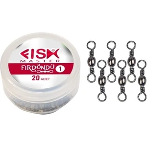 Fish Master Fırdöndü Paslanmaz Black Nickel (20 Adet) Özel Kutulu