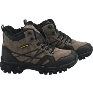 Sia Çanta Boot's Bağçıklı Nubuk Deri  Ortapedik  & Anatomik Sağlam Kaymaz Tabanlı Uzun Konçlu Içi Kürklü Nefes Alan Çocuk  Bot