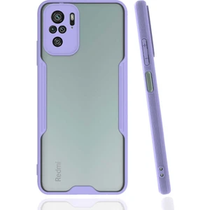Xiaomi Redmi Note 10S Kılıf Zore Parfe Kapak-Mor