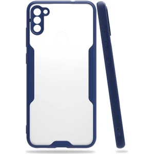 Galaxy M11 Kılıf Zore Parfe Kapak-Lacivert