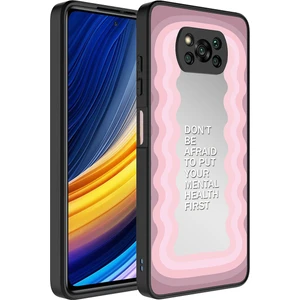 Xiaomi Poco X3 Kılıf Aynalı Desenli Kamera Korumalı Parlak Zore Mirror Kapak-Ayna