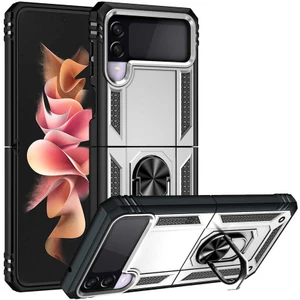 Galaxy Z Flip 3 Kılıf Zore Vega Kapak-Gri