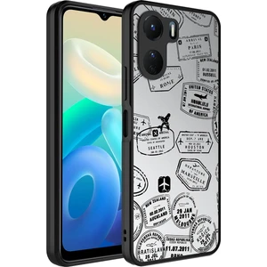 Vivo Y16 Kılıf Aynalı Desenli Kamera Korumalı Parlak Zore Mirror Kapak-Seyahat