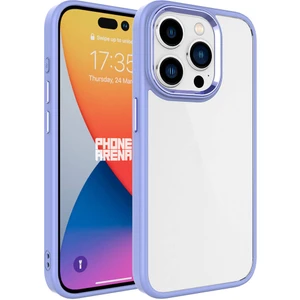 Apple iPhone 15 Pro Max Kılıf Zore Krom Kapak-Lila