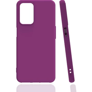 Oppo A55 4g Kılıf Zore Biye Silikon-Mor