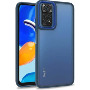 Xiaomi Redmi Note 11 Global Kılıf Zore Flora Kapak-Mavi