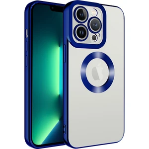 Apple iPhone 11 Pro Uyumlu Kamera Korumalı Logo Gösteren Zore Omega Kapak-Lacivert