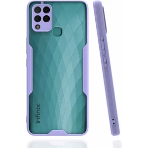Infinix Hot 10T Kılıf Zore Parfe Kapak-Lila
