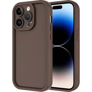 Apple iPhone 14 Pro Max Kılıf Kamera Korumalı Zore Ananas Kapak-Kahverengi