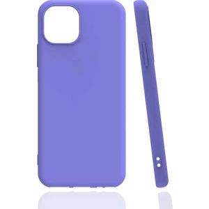 Apple iPhone 13 Mini Kılıf Zore Biye Silikon-Lila