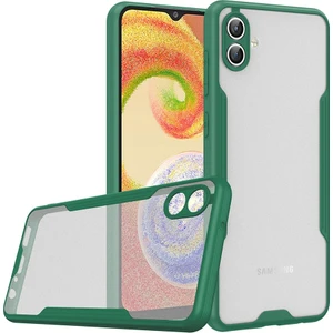 Galaxy A04 Kılıf Zore Parfe Kapak-Koyu Yeşil