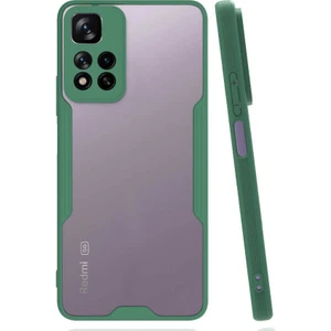 Xiaomi Redmi ZORE Infinix Note 11 Pro Plus 5g Kılıf Zore Parfe Kapak-Koyu Yeşil
