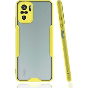 Xiaomi Poco M5S Kılıf Zore Parfe Kapak-Sarı