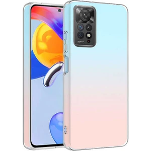 Xiaomi Redmi Note 11 Pro 5g Kılıf Zore Süper Silikon Kapak-Renksiz
