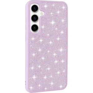 Galaxy S24 Kılıf Parlak Taşlı Tasarım Zore Pırlanta Kapak-Lila