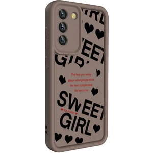 Galaxy S21 Fe Kılıf Kamera Korumalı Baskılı Arka Yüzey Zore Klas Kapak-Siyah