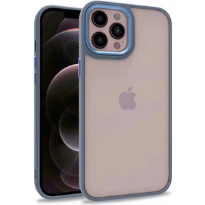 Apple iPhone 12 Pro Max Kılıf Zore Flora Kapak-Sierra Mavi
