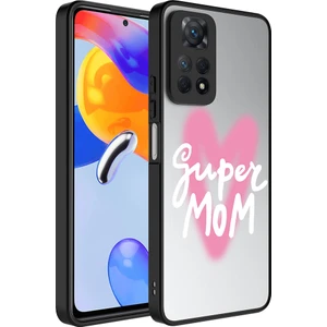 Xiaomi Redmi Note 12 Pro 4g Kılıf Aynalı Desenli Kamera Korumalı Parlak Zore Mirror Kapak-Süper Anne