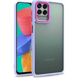 Galaxy M33 Kılıf Zore Flora Kapak-Lila