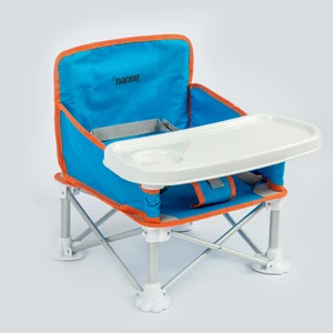 Deluxe Portatif Katlanabilir Mama Sandalyesi Mavi