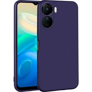Vivo Y16 Kılıf Zore Premier Silikon Kapak-Lacivert