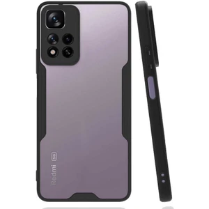 Xiaomi Redmi ZORE Infinix Note 11 Pro Plus 5g Kılıf Zore Parfe Kapak-Siyah