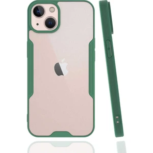 Apple iPhone 13 Kılıf Zore Parfe Kapak-Koyu Yeşil